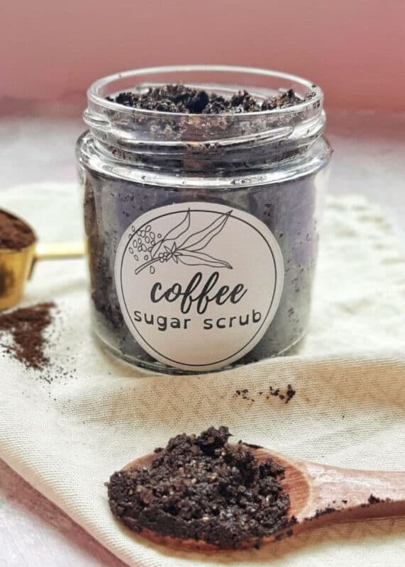 coffee and honey scrub