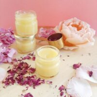 DIY lip balm with shea butter