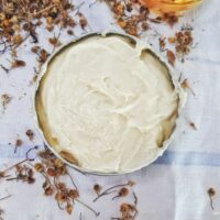 whipped body butter with beeswax
