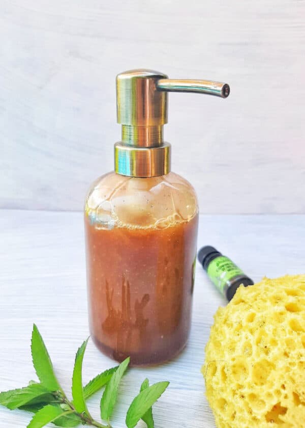 Easy Natural & Moisturizing Peppermint Body Wash Recipe