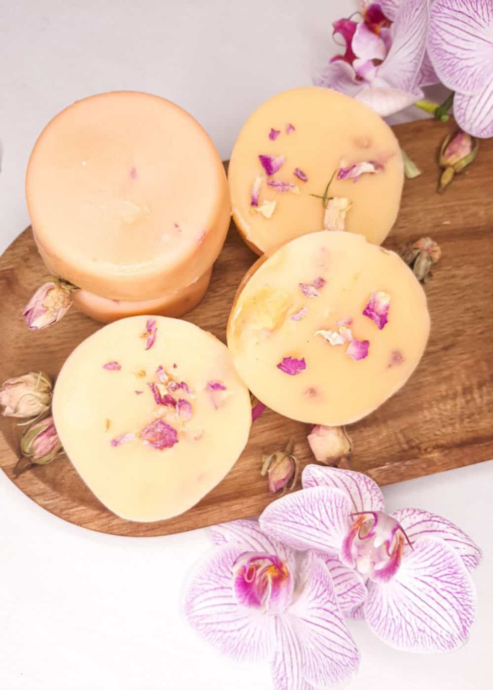 easy DIY lotion bars with cocoa butter