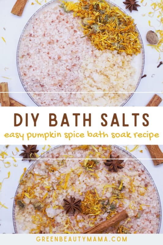 DIY pumpkin spice bath soak recipe