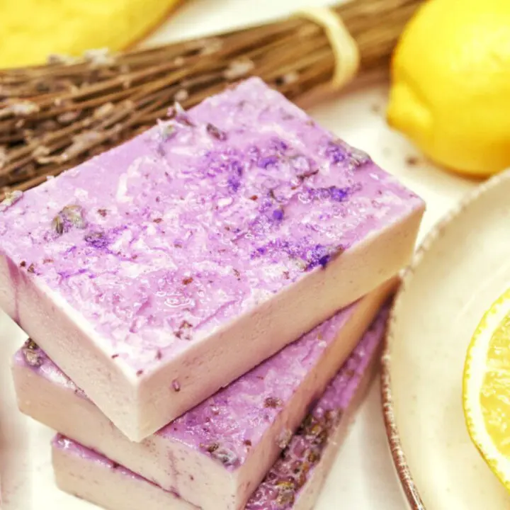 homemade lavender soap