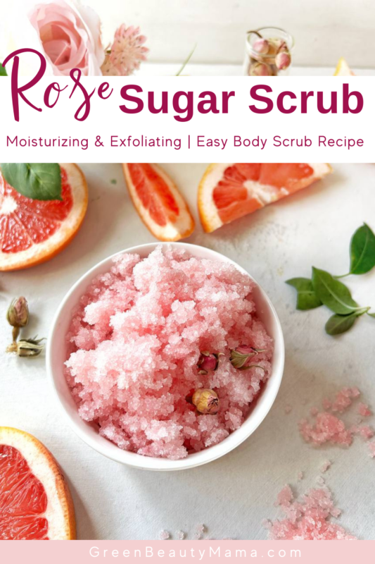 3 ingredient rose sugar scrub