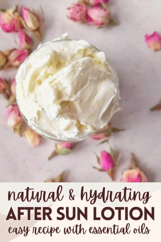 Learn how to make a soothing DIY after-sun cream with shea butter, coconut oil, aloe vera, and lavender essential oil. This natural, easy-to-make recipe calms sunburned skin while deeply moisturizing and promoting healing.