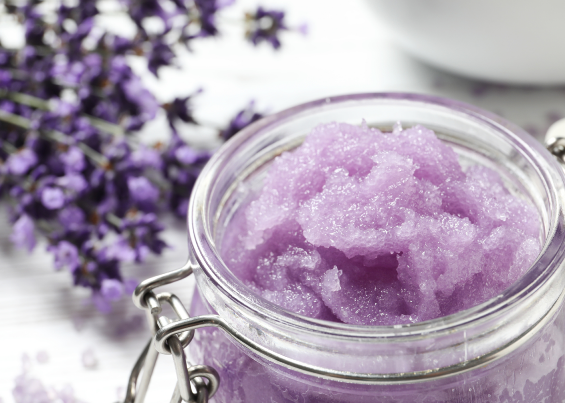 lavender sugar scrub DIY